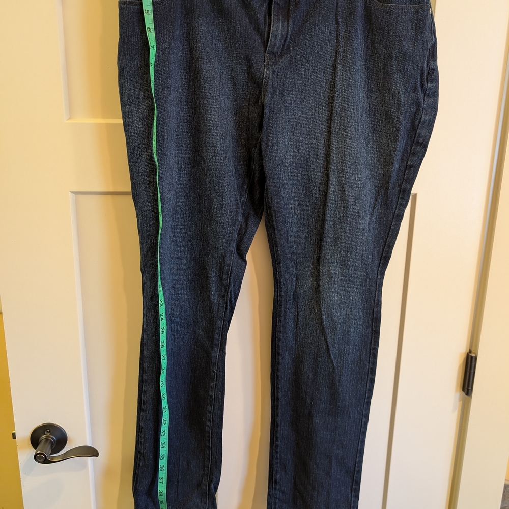 Coldwater Creek Dark Wash Straight Leg Jeans Size 18 Tall/Long